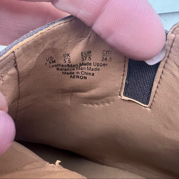 Franco Sarto Aeron brown Chelsea boot booties 7.5M - Picture 6 of 7